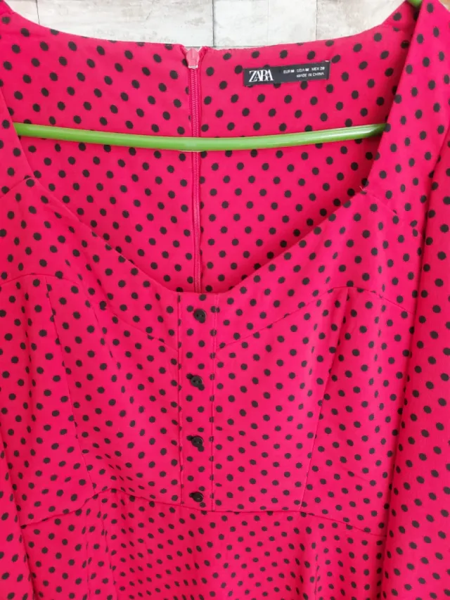 Vestido Zara lunares rojo