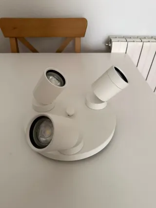 2 Lámparas Ikea Mimbre y Plástico