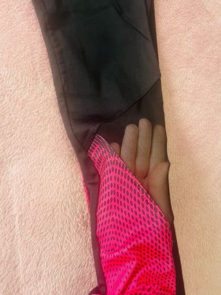 Mallas Largas Talle XS/S Negro y Rosa