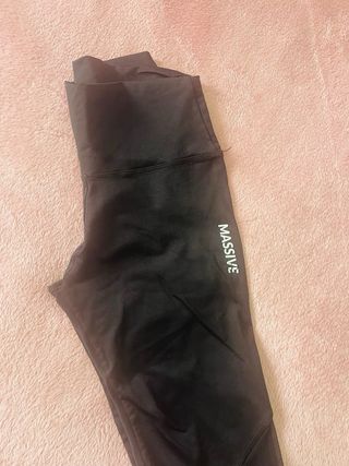 Mallas Largas Talle XS/S Negro y Rosa