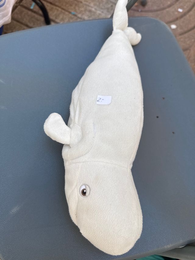 Peluche ballena blanco