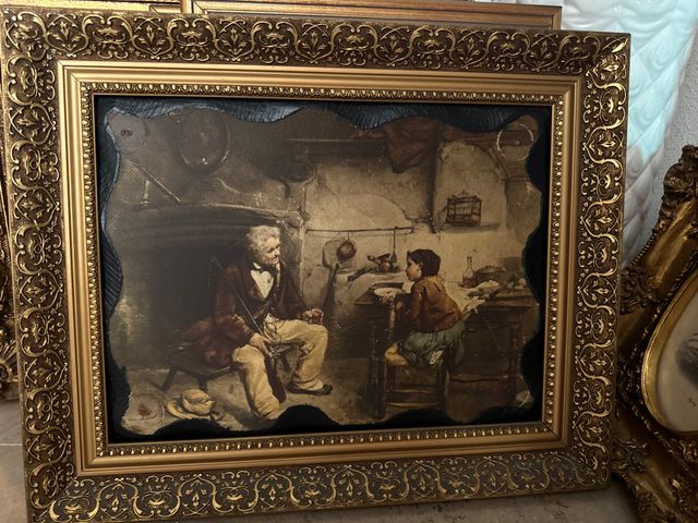 Cuadro Bodegón Frutas Antiguo