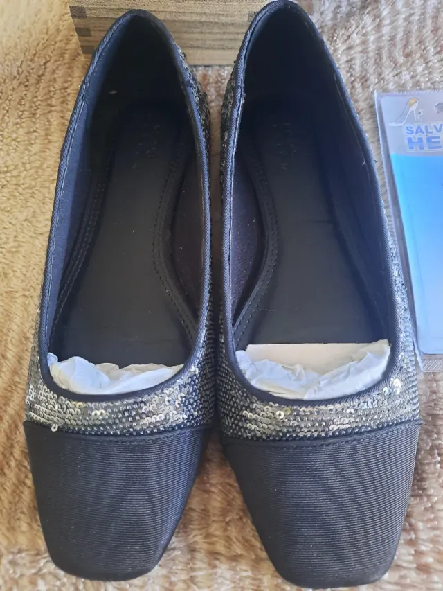 Bailarinas Fiesta Negro y Plata