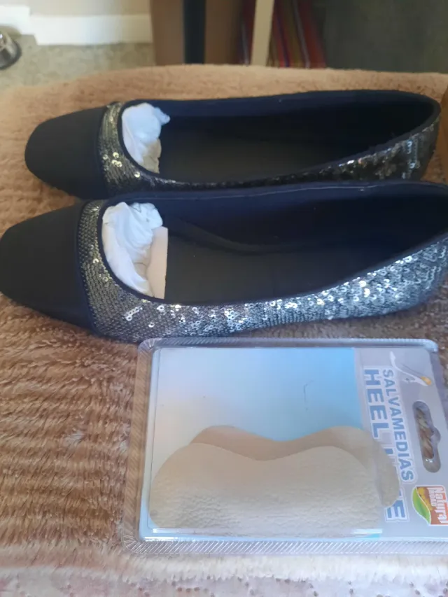 Bailarinas Fiesta Negro y Plata