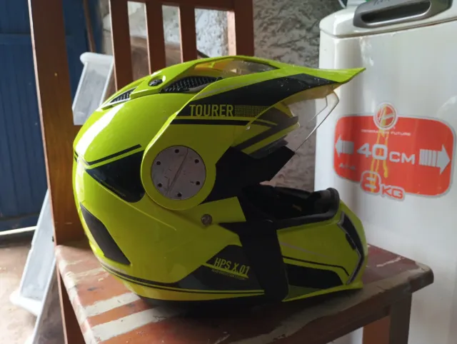 Casco Moto Amarillo Tourer HPS X.01