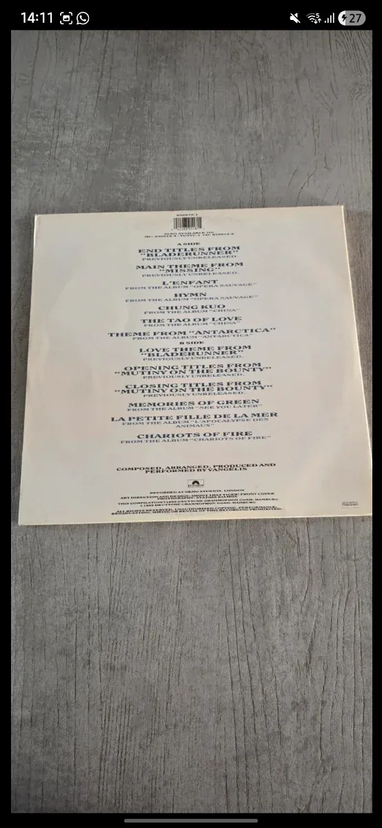 Vangelis Themes vinile