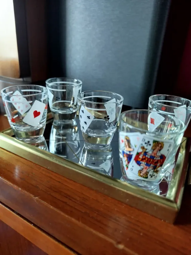 Juego de 5 vasos de chupito