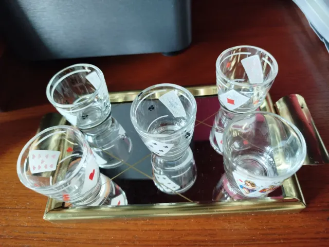 Juego de 5 vasos de chupito