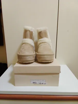 Stivaletti beige donna n.37