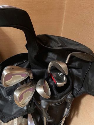 Bolsas y 7 palos de golf INESIS mujer