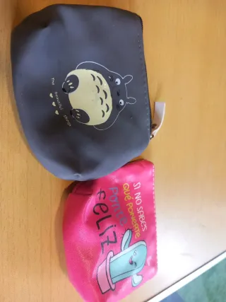 2 Monederos Totoro y Cactus