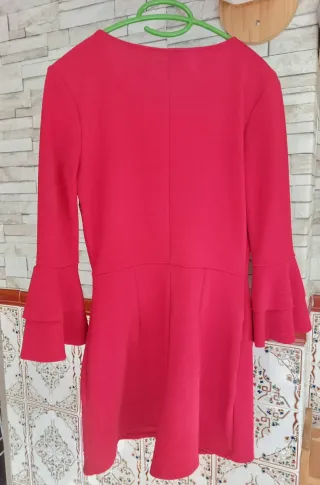 Mono Zara rojo falda pantalón