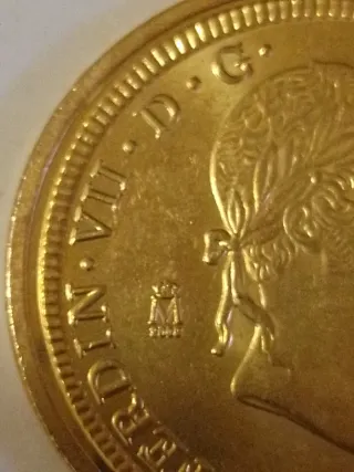 Moneda Fernando VII 8 Escudos 1813 Réplica
