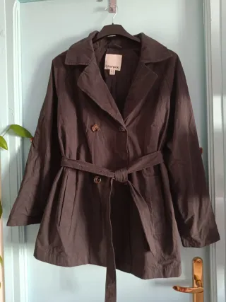 Gabardina Bonprix Negra Talla 46