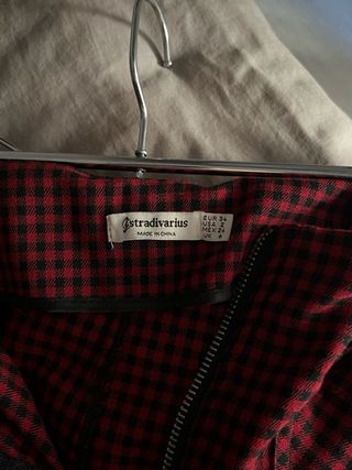 Falda cuadros Stradivarius Talla 34