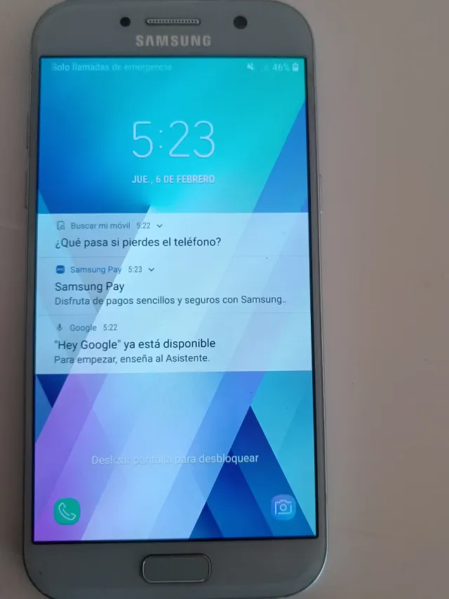 Samsung Phone in Silver