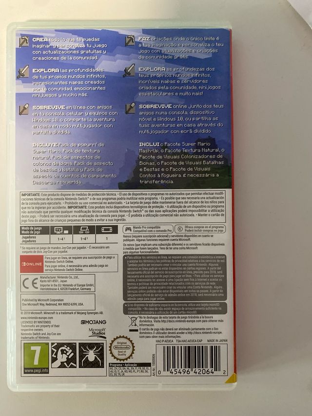 Minecraft per Nintendo Switch