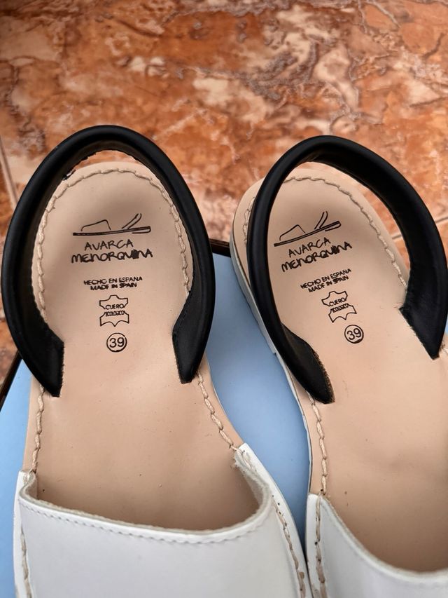 Avarca Menorquina Blancas