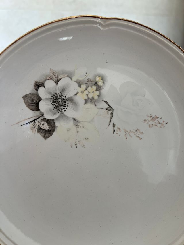 Lotto di 2 piatti in porcellana 20 cm - perfetto stato