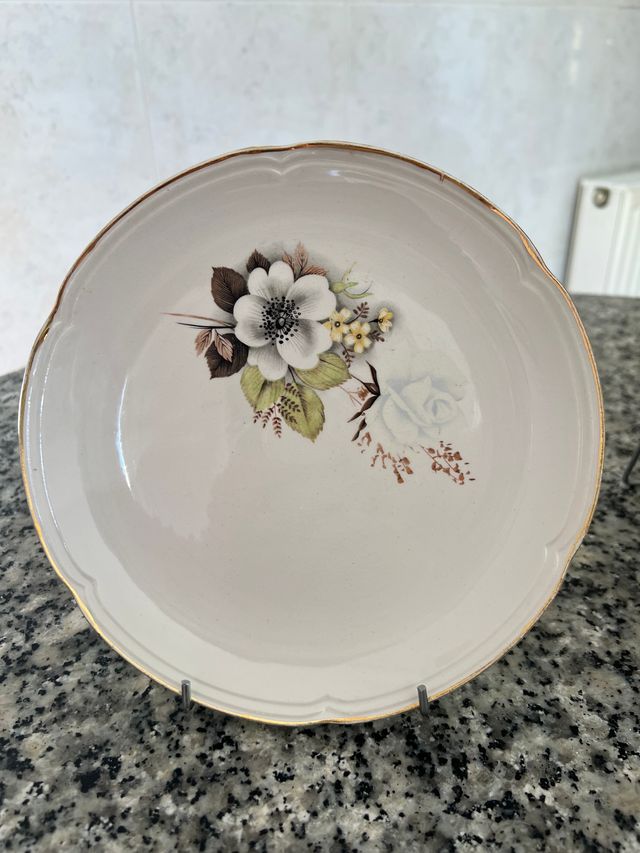 Lotto di 2 piatti in porcellana 20 cm - perfetto stato