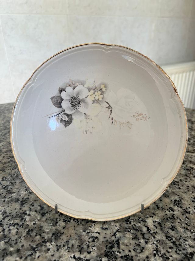 Lotto di 2 piatti in porcellana 20 cm - perfetto stato