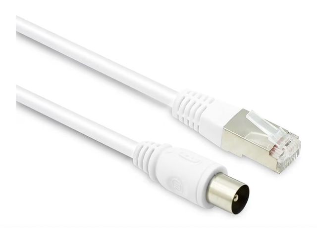 Cable Coaxial RJ45/TV Metronic 2m