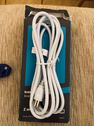 Cavo coassiale RJ45/TV Metronic 2m