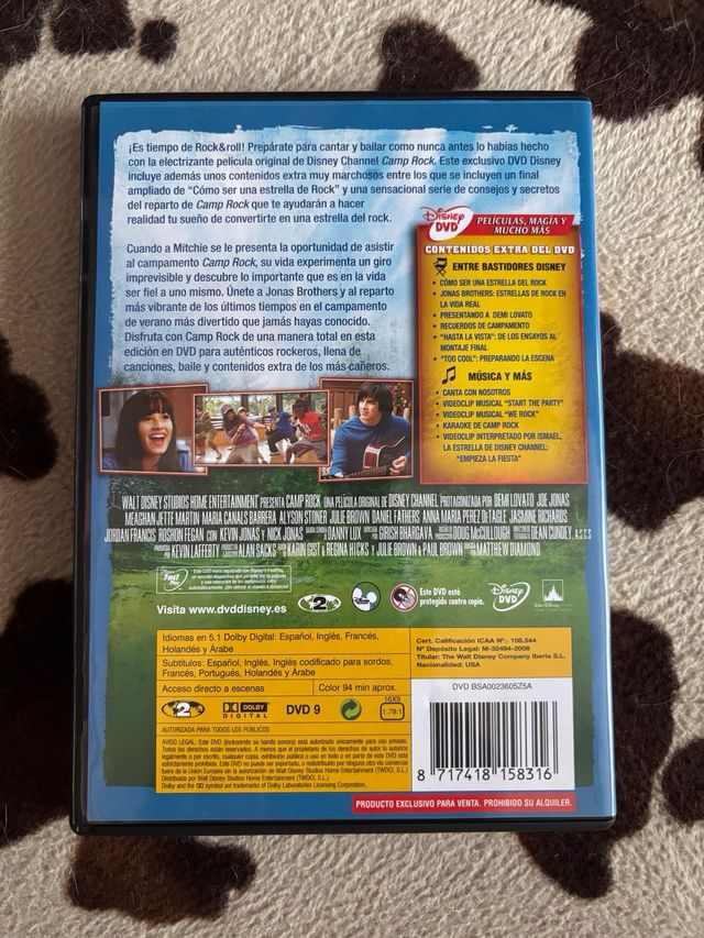 DVD Camp Rock Film Disney Channel