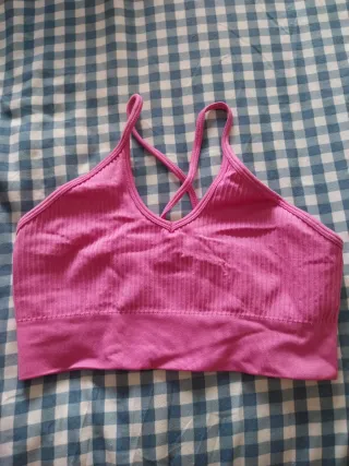 Top deportivo Prozis rosa talla M