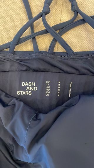 Sujetador deportivo Dash & Stars azul. Talla M.