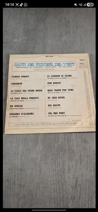 Canti dei Pionieri del West Vinile