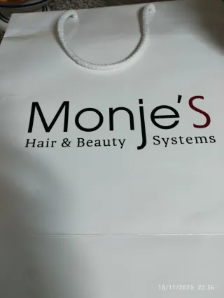 Peluca pelo sintético efecto natural castaño