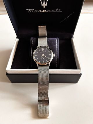 Reloj Maserati Epoca Azul y Plateado