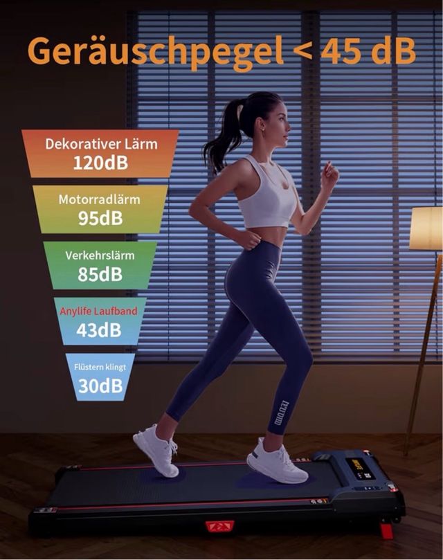 Esteira de corrida/caminhada com inclinação