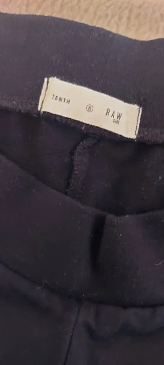 Pantalón chándal niña negro con detalles rosa