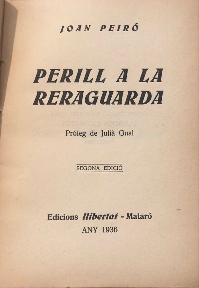 Perill a la retaguardia 1936