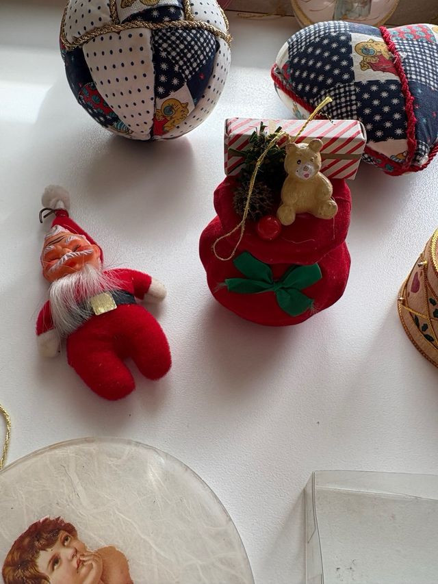 Lotto 16 decorazioni natalizie artigianali