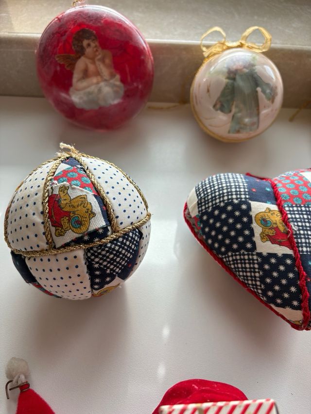 Lotto 16 decorazioni natalizie artigianali