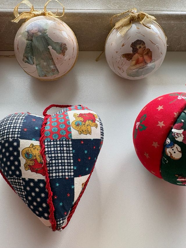 Lotto 16 decorazioni natalizie artigianali