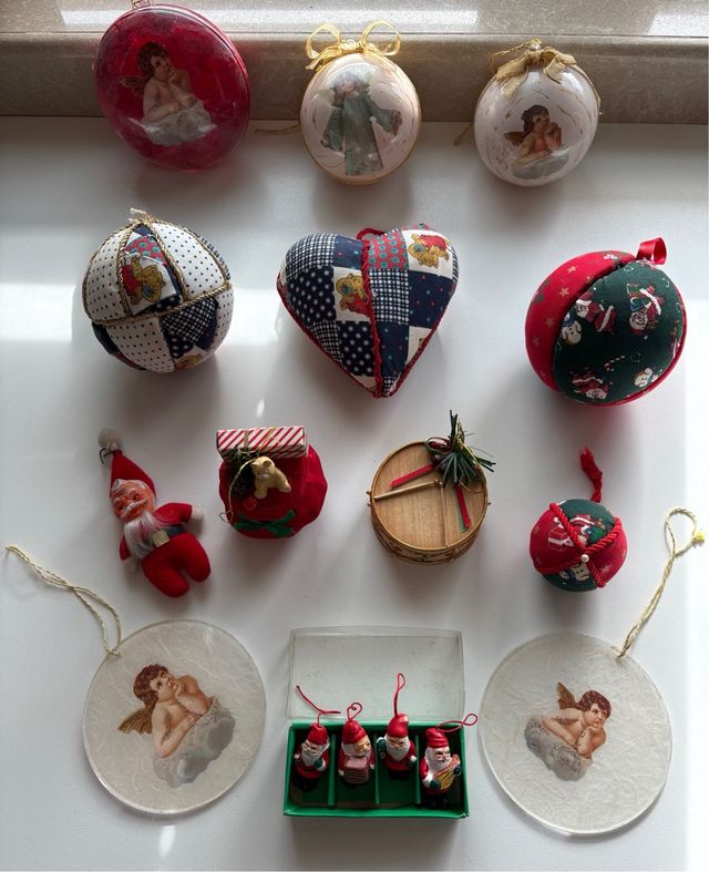 Lotto 16 decorazioni natalizie artigianali