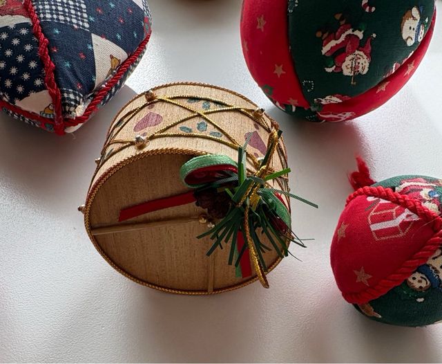 Lotto 16 decorazioni natalizie artigianali