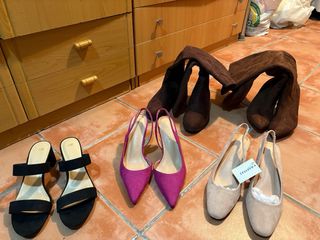 Lote de zapatos y botas