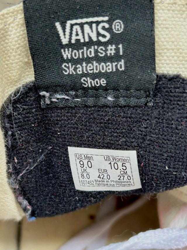 Zapatillas Vans 42, Sk8-Hi Circle V Rojo y Negro