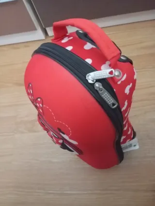 Maletas pequeñas rosa y gris