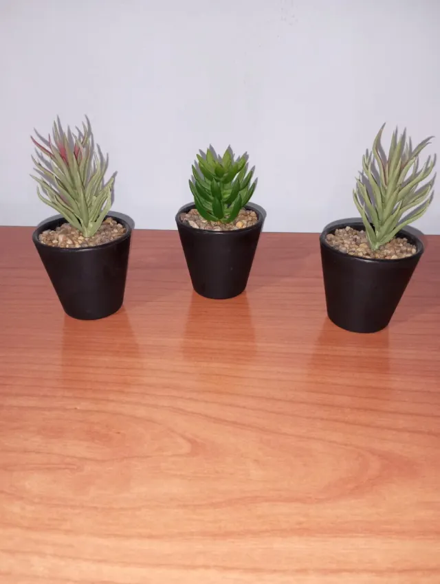 3 Plantas Artificiales Decorativas