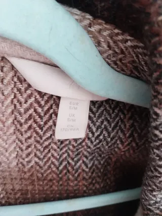 Chaqueta cuadros H&M Talla S