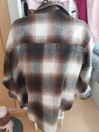 Chaqueta cuadros H&M Talla S