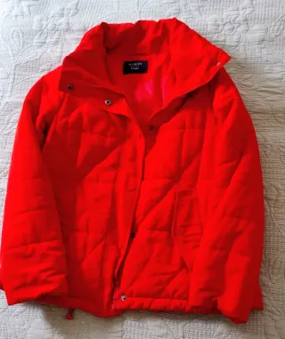 Anorak rojo acolchado