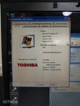 Portátil Toshiba Satellite M70