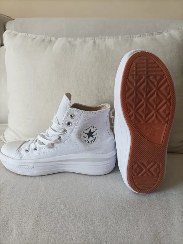 Converse Plataforma Blancas